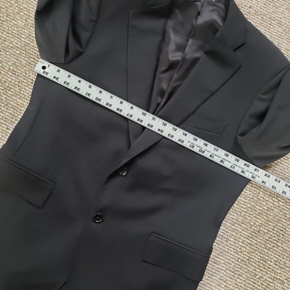 Brooks Brothers 1818 Regent Black Wool Suit Estrato 42/36 S - Picture 7 of 16
